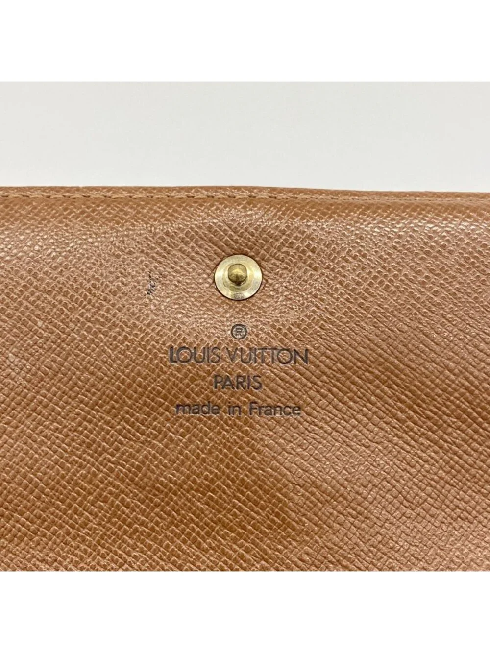 Louis Vuitton Trifold Wallet Monogram Portefeuille International Brown
